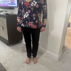 Anatomie Floral Women's Blouse - Blue and Multicolor